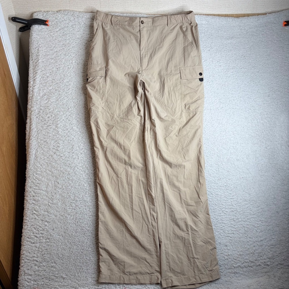 Solumbra Sun Precautions Cargo Pants Tan Mens LT 2190K10T Made in USA (36x34)